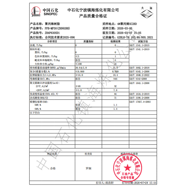 Sinopec EP548R