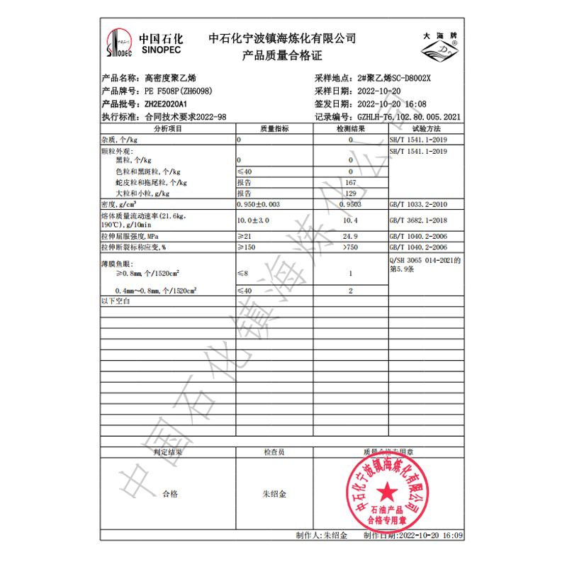 Zhenhai Petrochemical ZH6098